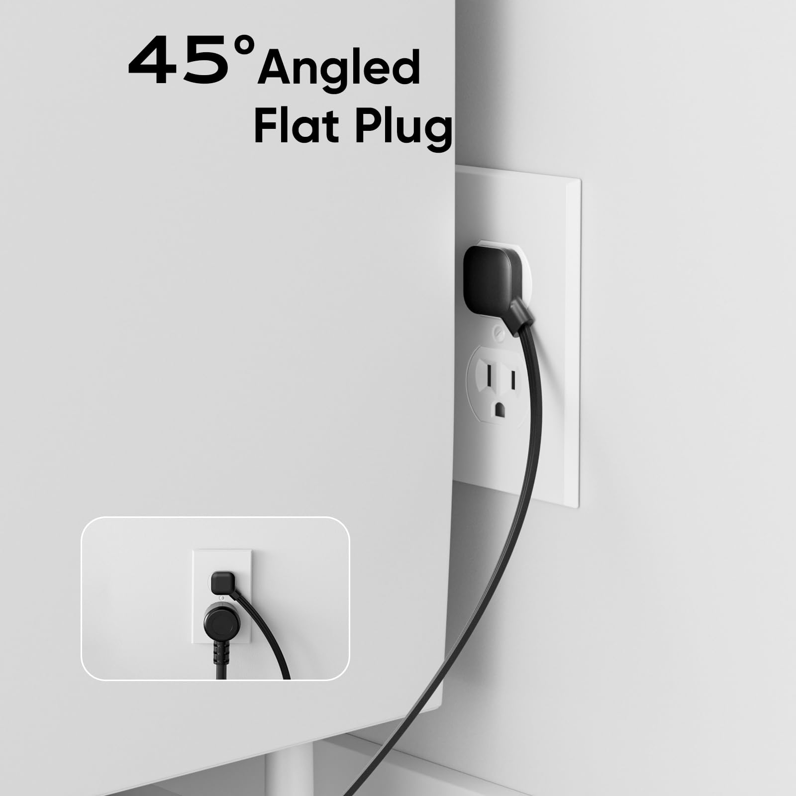 Desk Clamp Power Strip, 4 AC Outlets 4 USB Ports, Fit 1.7in Tabletop Edge — Amazon image 5
