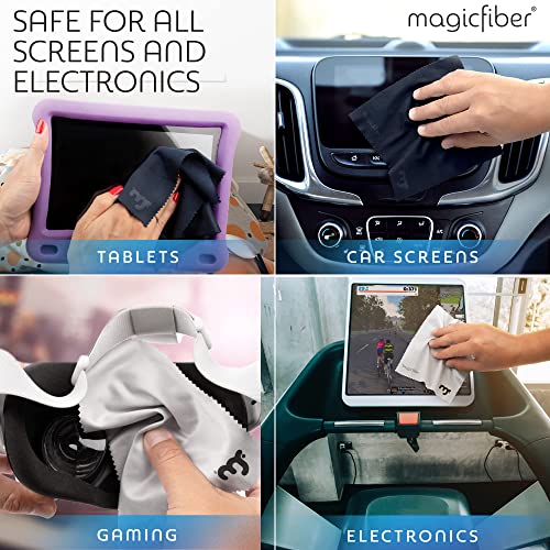 Magicfiber Microfiber Cleaning Cloth, 6 Pack - Premium Cloth For Glasses, Lens, Screens & More #TOP4