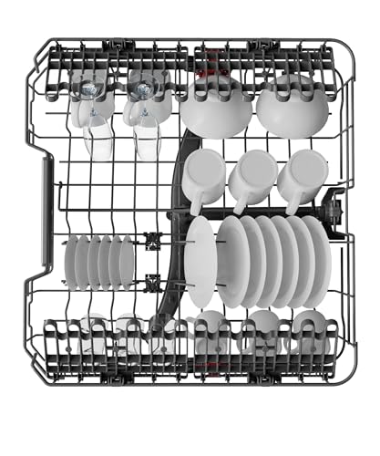 Bauknecht B6B D841A X teilintegrierbarer Geschirrspüler / 60 cm/C / 14 Maßgedecke/PowerClean - Hochdruckdüsen/ActiveDry - automatisches Türöffnungssystem/Besteckschublade