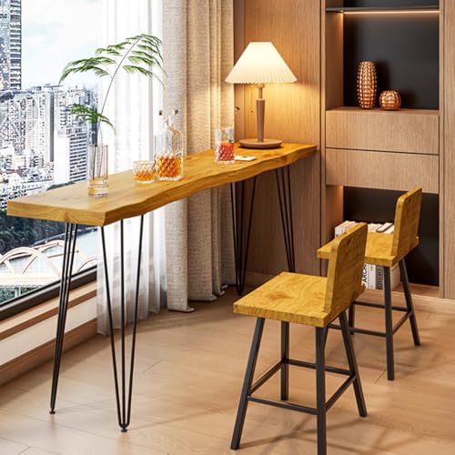 Table de bar de patio étroit en bois pour optimiser les petits balcons - 8