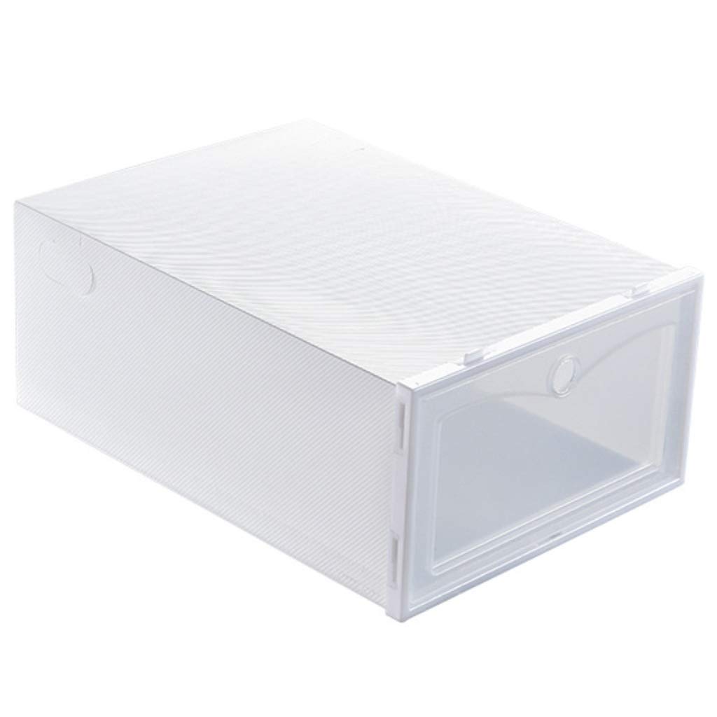 Boîte à chaussures en plastique dans l'entrée pour un rangement épuré et moderne