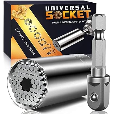 Gifts for Men Gadgets Universal Socket - Birthday Presents for Dad DIY Tools Socket Wrench Mens Gifts Christmas Stocking Fillers Secret Santa for Granddad Husband Boyfriend Him Who Have Everything Cover