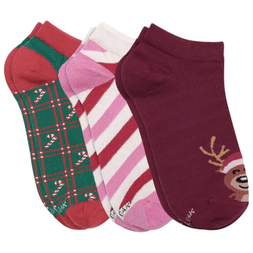 Image of Mint & Oak Low Cut Ankle Women Socks, Christmas Gift Quirky Socks For Friends, Cute Funky Socks, Christmas Secret Santa Gifts For Women