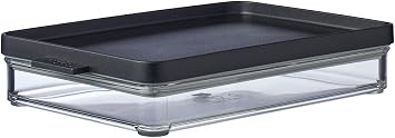 Mepal Meat Fridge Storage Containers - Container with Lid for Meat - Fridge Container for Kitchen Storage & Organization - Dishwasher-safe - 500 ml - Black