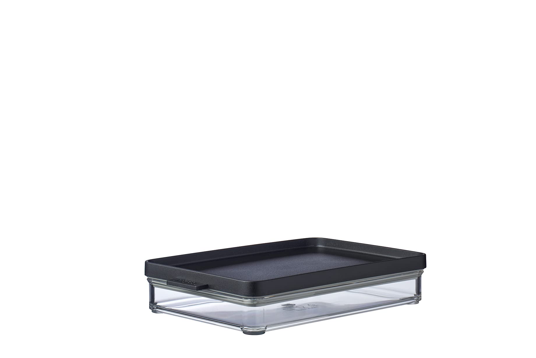 Mepal Wurst Aufbewahrung Kühlschrank - Kühlschrank Organizer Aufschnitt - Kühlschrankbehälter für die Aufbewahrung und Organisation in der Küche - 500 ml - Black