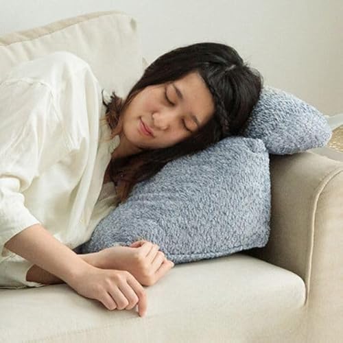 おやすみクッション (グレー) お昼寝 まくら クッション ソファ ソファー 枕 昼寝 昼寝枕 仮眠 うたた寝 ラクーサ コーディ