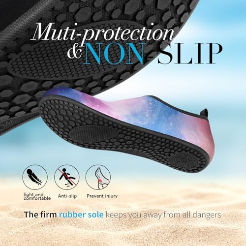 Image of Homitem Water Shoes for Women Men Aqua Socks Swim Beach Pool River Slip-On Barefoot Quick-Dry Vacation Cruise Essentials Accessories for Yoga Kayak Sports