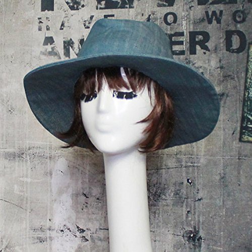 Denim fedora hat womens Clearance