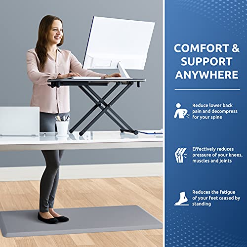 Image of Kitchen Mat Cushioned Anti Fatigue Rug Standing and Comfort Floor Mats | Water-Resistant, Non-Slip, Easy to Clean Comfort Floor Mat for Kitchen, Sink & Office, Multiple Colors & Sizes, 17.3 inchx39 inch