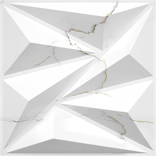 Miniatura 13 de STICKGOO - 33 paquetes de paneles de pared 3D para decoración de pared interior, paneles texturizados de PVC de 30.5 cm x 30.5 cm, paneles de pared