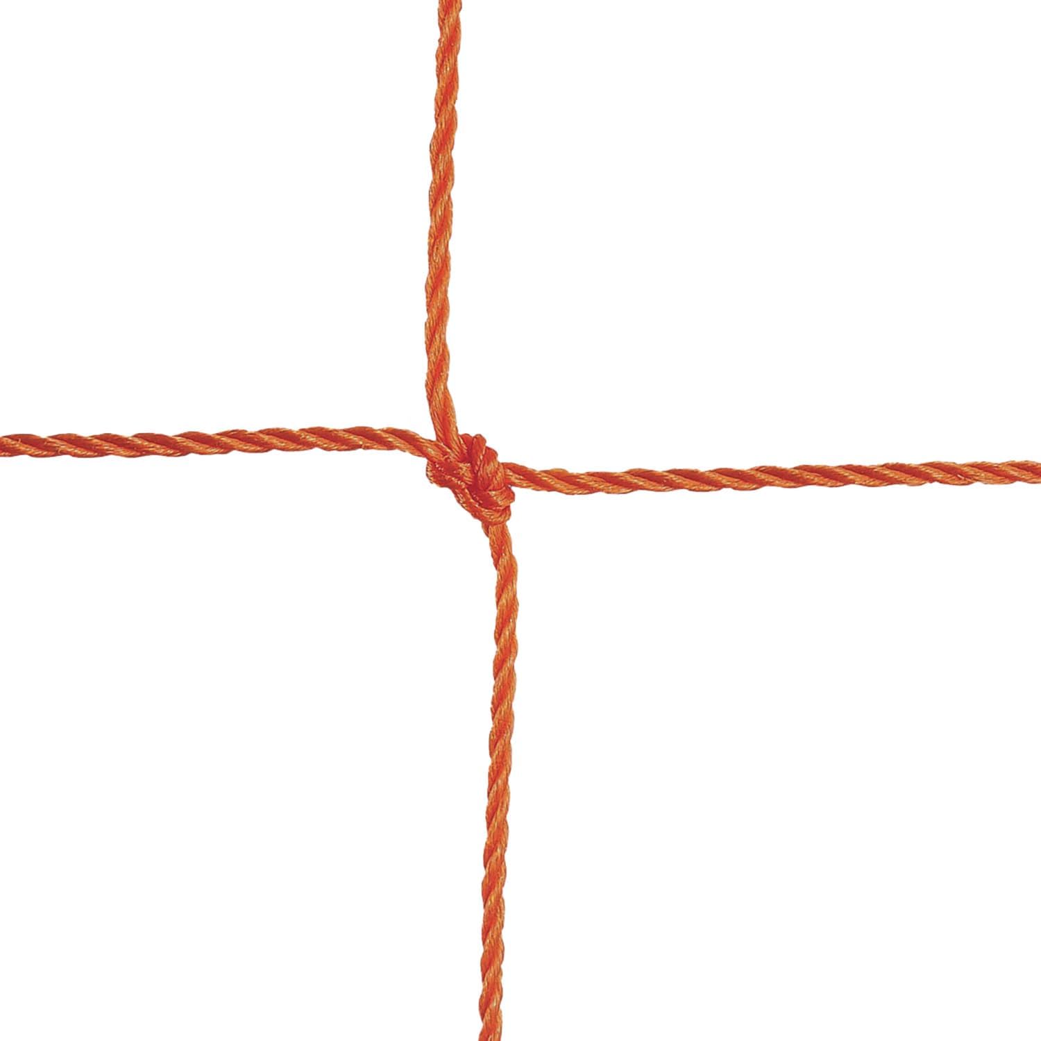 Champion Sports Official Size 3.5mm Soccer Net Pair (2) - Twisted 5" Square Polyethylene Netting