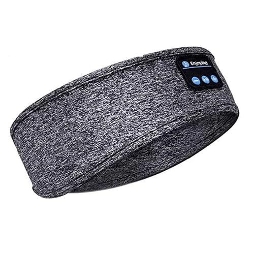 Sleep Headphones Bluetooth Wireless Headphones Headband Sports with Microphone Earphones Sleepband for Men Women Games Yoga Relaxation Workout Running(Gray)