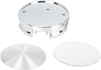 X AUTOHAUX 62 mm-es Ezüst Felni Közép Kupak Szett - 4 db Autó Kerékagy Dísztárcsa 4 Füllel, Univerzális Felnikhez 6