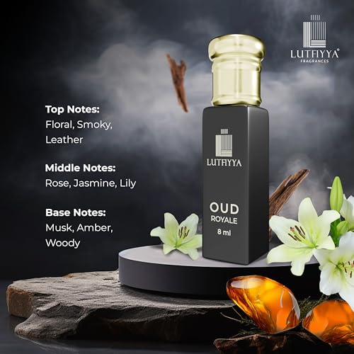 Image of Non-Alcoholic Attar Roll-On Perfume Oil (Pack of 2, 8ml Each) | Imperial & Royale Oud | Long-Lasting Amber Fragrance | Unisex Gift Set