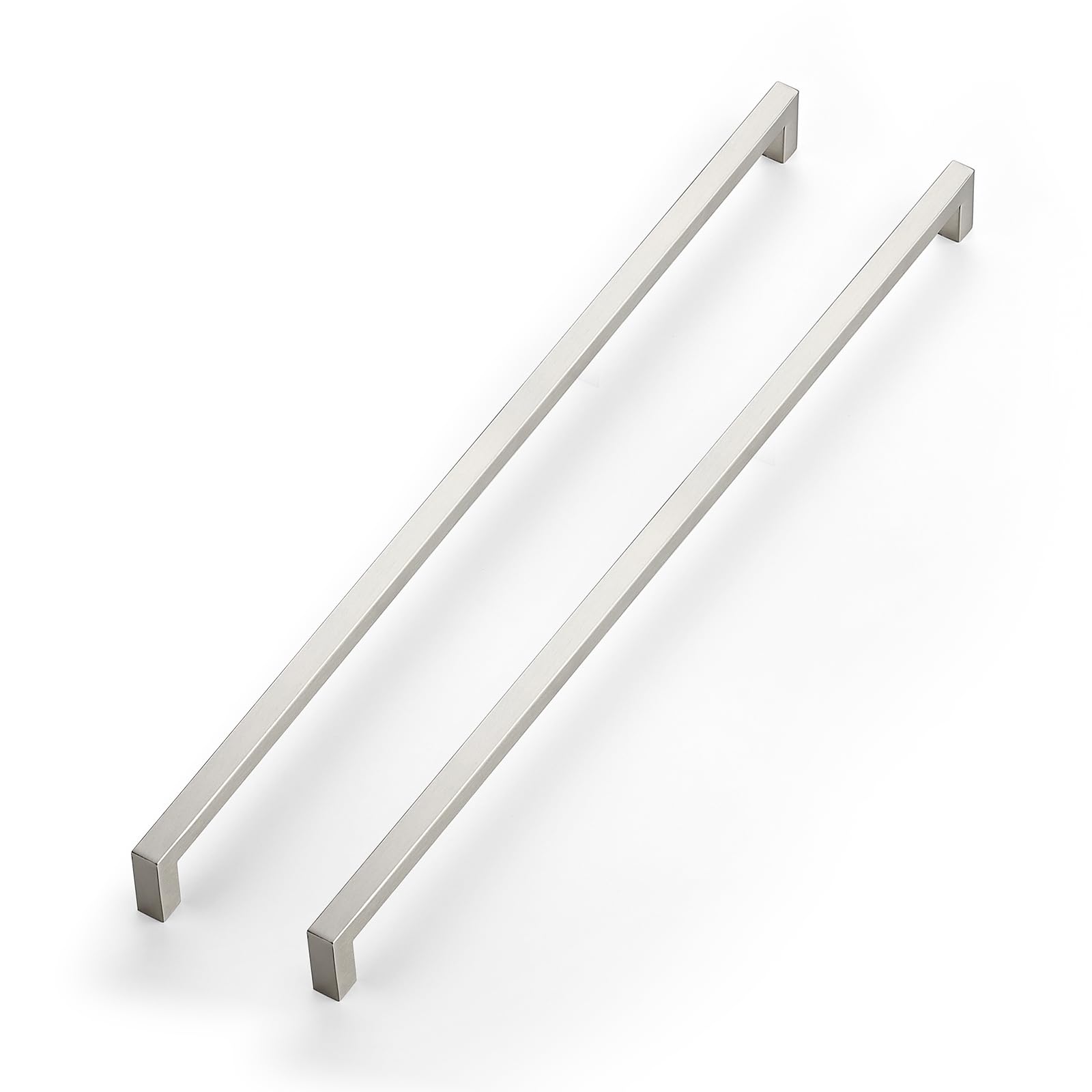 JOY DECOR 5 Pack Cabinet Handles,18 Inch Brushed Nickel Cabinet Pulls,Kitchen Cabinet Handles Square Drawer Pulls Stainless Steel Drawer Hardware