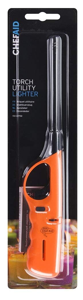 Chef Aid Torch Utility Lighter, Orange Handle