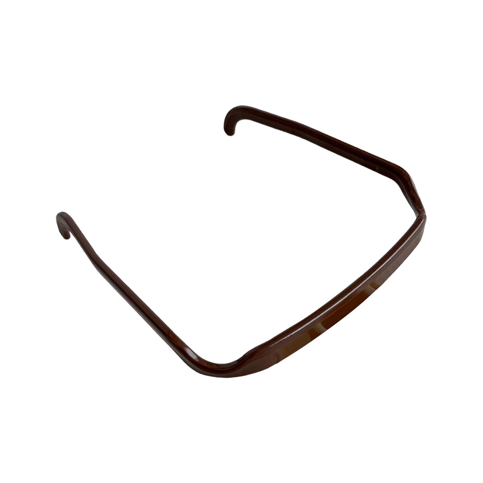 Square Sunglass Headbands for Curly Hair Sunglasses Shape Headband for Women Deep Brown-image-31