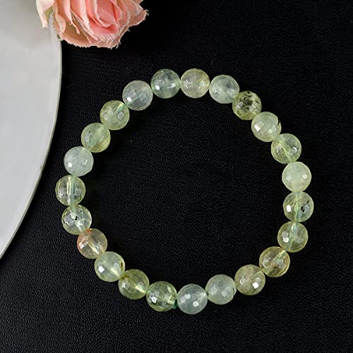 Image of Reiki Crystal Products Natural Crystal Stone 8 mm Faceted Diamond Cut Beads Bracelet for Men & Women | Reiki Charged Gemstone Bracelet | Multiple Stone Variants Available