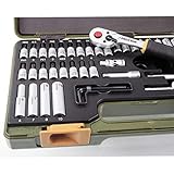Proxxon 23280 Steckschlüsselsatz mit Knüppelratsche, 1/4 Zoll, 49-teilig - 3