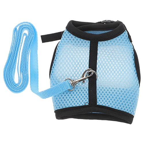 FONDOTIN Adorable Guinea Pig Harness Set Large Pig Rope Harness Pulling Ropes Fashionable Pet Vest for Hamsters Rabbits Sunburn Protection Vest