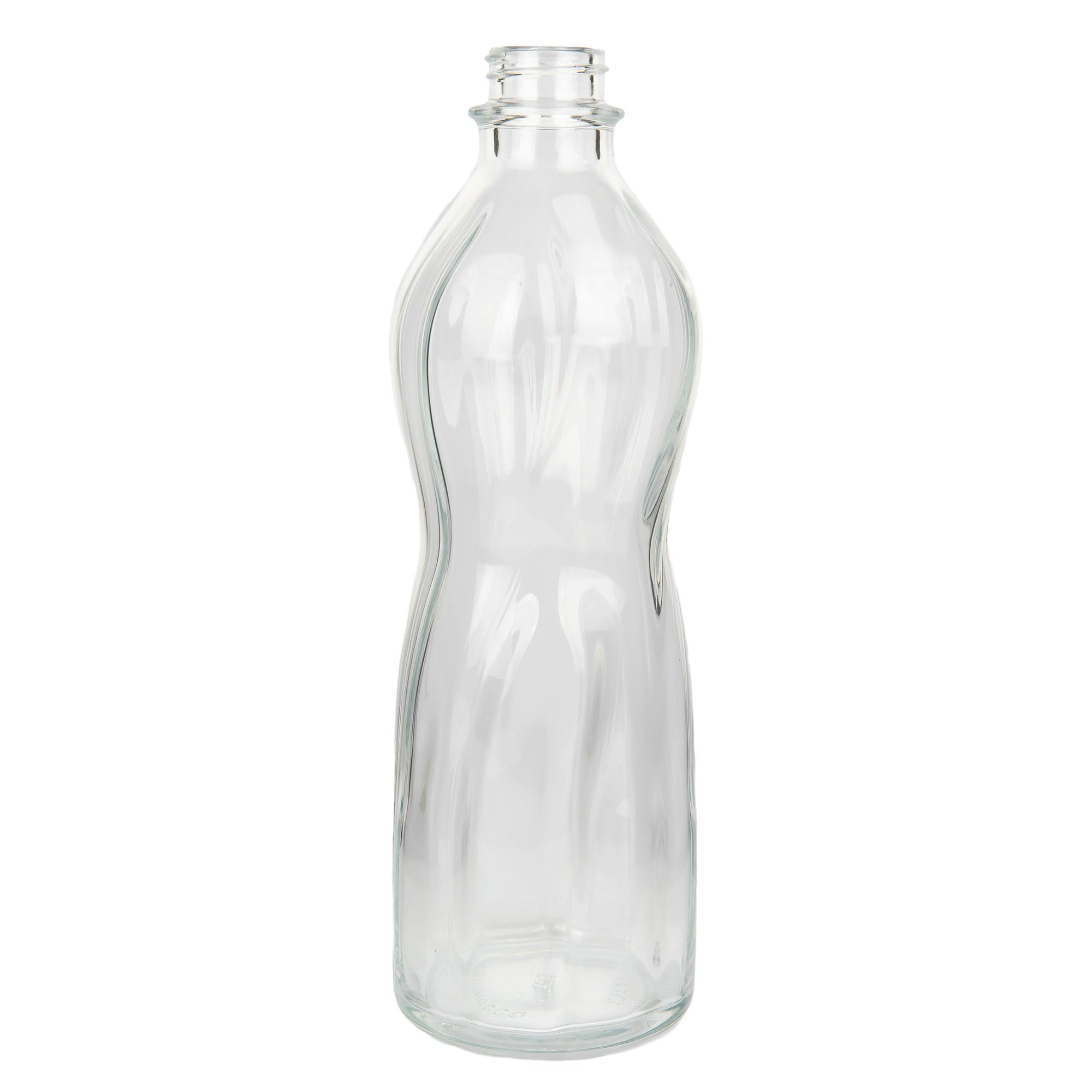 Cofan Botella de Vidrio con Tapón de Acero Inoxidable o Venta Unitaria | Capacidad: 1 litro | Elegancia y Funcionalidad para Bebida (1)