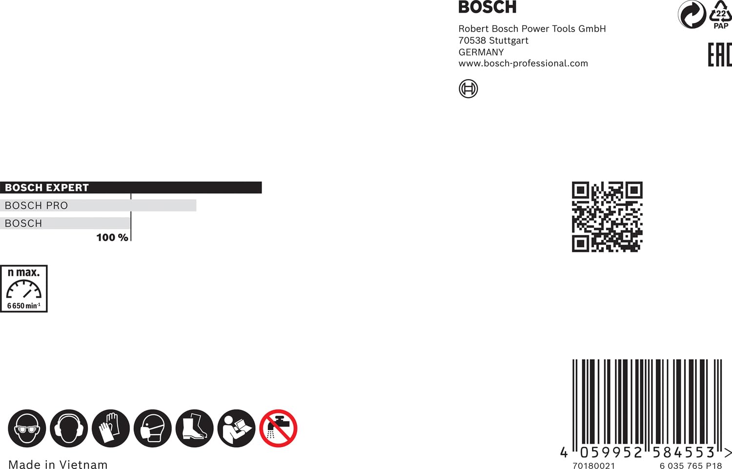 Bosch Professioanl 1x Disco de corte EXPERT Diamond Pipe Cut Wheel (para cortar tubos con acabado biselado, Ø 230 x 22.23 mm, Accesorios Amoladora pequeña)
