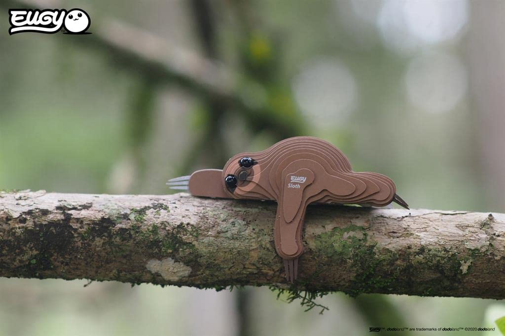 EUGY 032 Perezoso. Eco-Friendly 3D Paper Puzzle