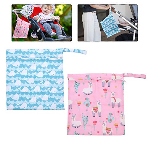Healifty Saco de Fraldas Pequeno Saco Úmido Seco Saco Reutilizável de Fralda Molhado para Casa E Via