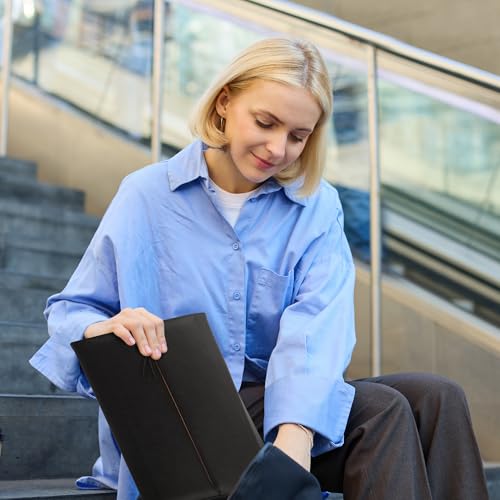 Samsill Professional Faux-Leather Padfolio for Women with Magnetic Flap Closure, Pen Loop and Side-Loading Notepad, Black by Samsill - Used condition - Image 8