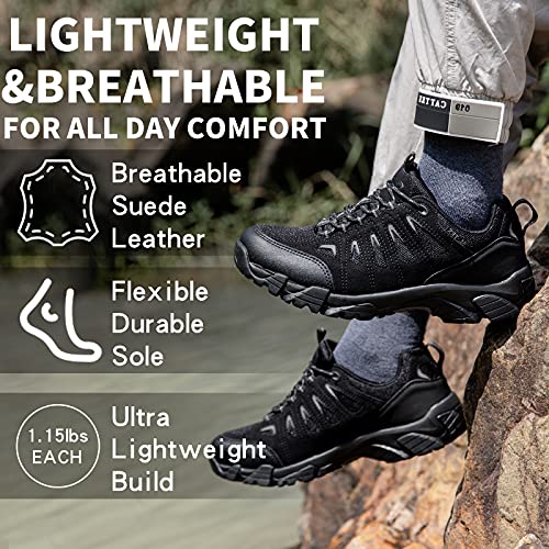 Image of SHULOOK Men's Low Top Waterproof Hiking Shoes