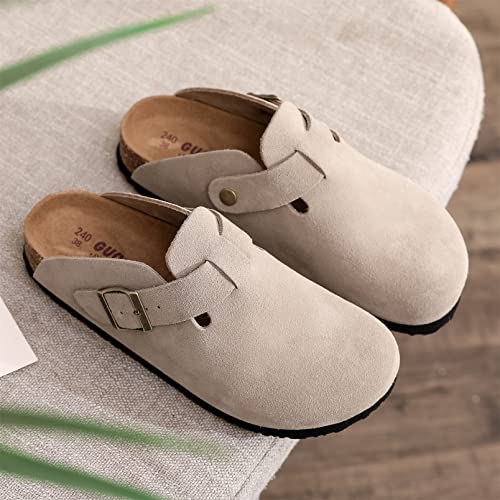 Image of Clogs for Women and Men,Womens Suede Clogs-Mules Womens /Mens House Slipers with Arch Support