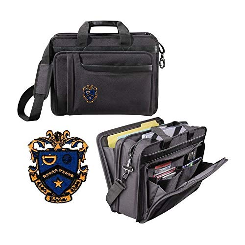 Greekgear Kappa Kappa Psi Crest - Shield Briefcase Attache Black2