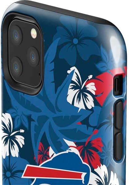 Skinit Impact Phone Case Compatible with iPhone 11 Pro Max - Officially Licensed NFL Buffalo Bills Tropical Print Design