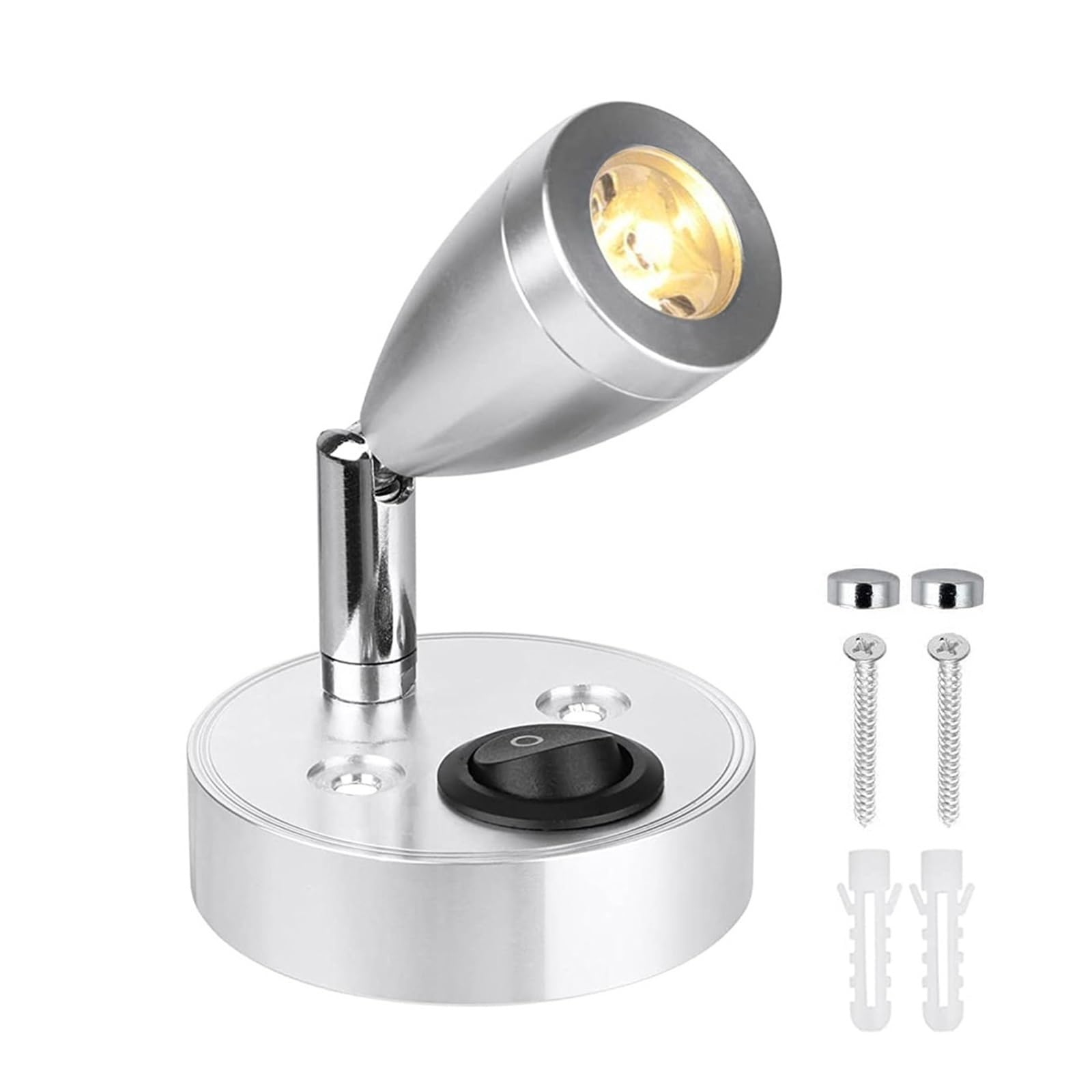 Lampy USB Do Kampera, Lampa Czytania, Nocna LED 3W, Kinkiet Ścienny, Obrotowe Reflektory, Łodzi I Wspaniałe oświetlenie LED(2Pcs,Warm White)