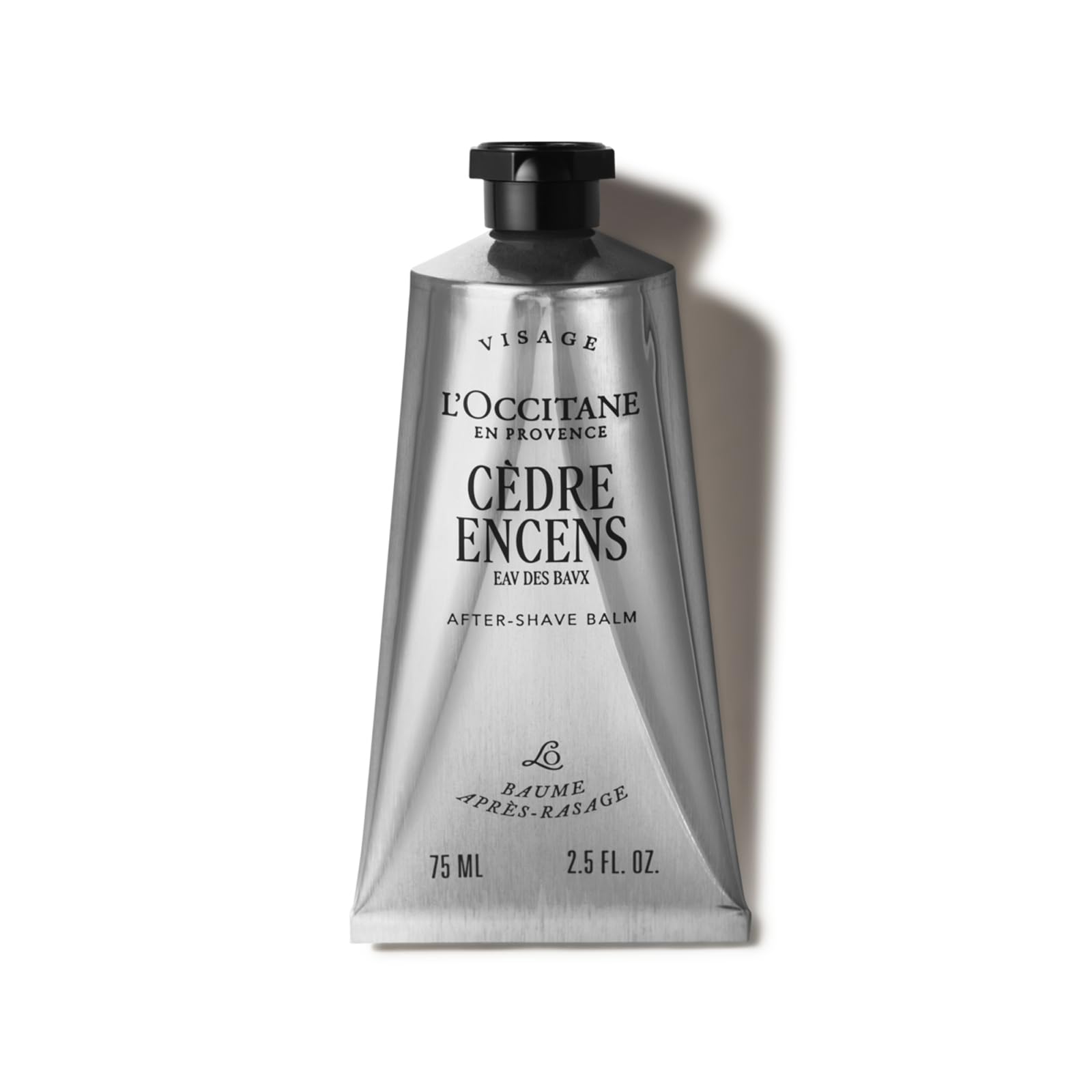 L'OCCITANE - Baume Après-Rasage Cèdre Encens - 75 ml | Hydrate et réduit les irritations après le rasage - Notes épicées, boisées et ambrées - Fabriqué en France