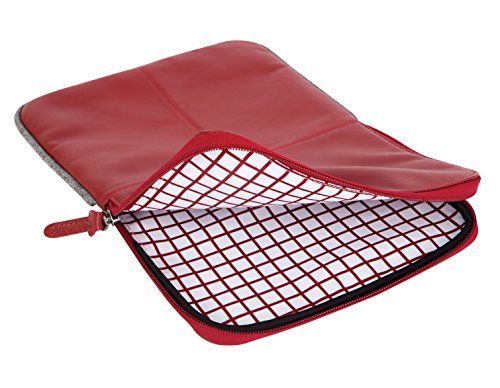 Funda de Cuero para Laptop 15 Pulgadas Roja STM