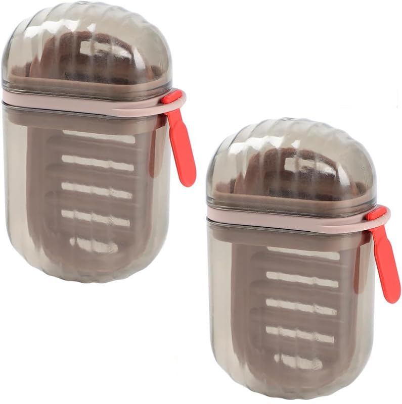 2 Porte-savons De Voyage, Récipients à Savon Avec Couvercles