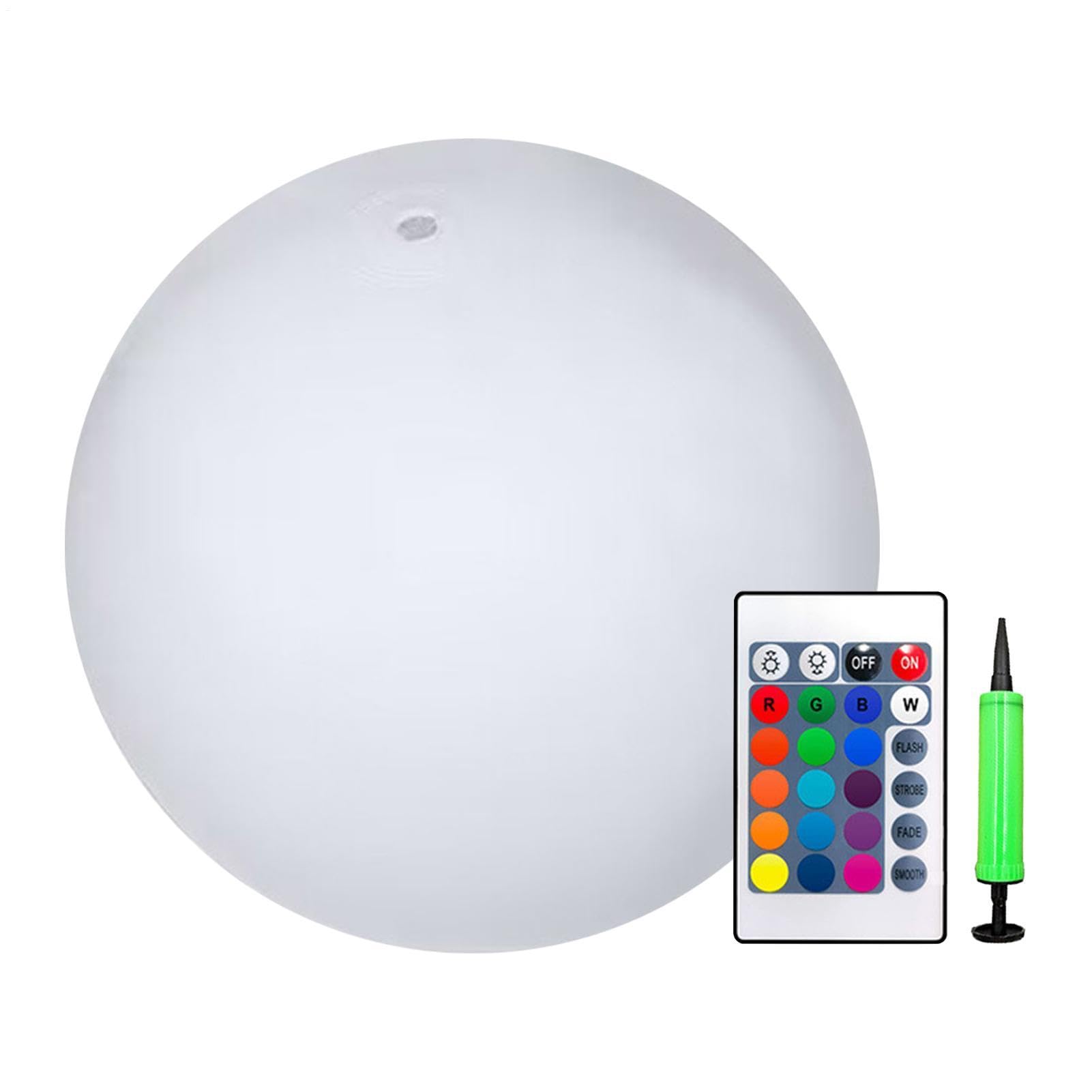 Bolas de playa luminosas LED de sesenta centímetros flotantes para piscina y jardín
