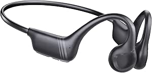 Bone Conduction Headphones Bluetooth 5.4, Open Ear Wireless Headphones with Mic, 22g Ultra-Light Titanium Frame, 10H Playtime, IPX5 Waterproof Sport Earbuds for Running, Cycling, Fitness asin的图片