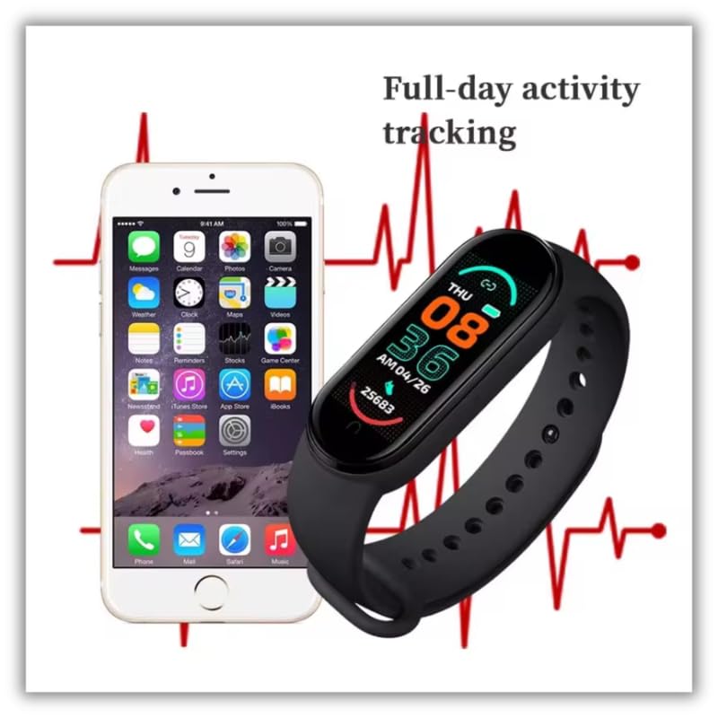 Image of Drumstone 𝟏𝟓-𝐘𝐞𝐚𝐫 𝐋𝐨𝐧𝐠-𝐋𝐢𝐟𝐞 𝐖𝐚𝐫𝐫𝐚𝐧𝐭𝐲, Fitness Activity Tracker Band with Heart Rate Tracking, Step Monitoring, Sports Tracking Modes and Comfortable Wrist Strap, fitness bracelet