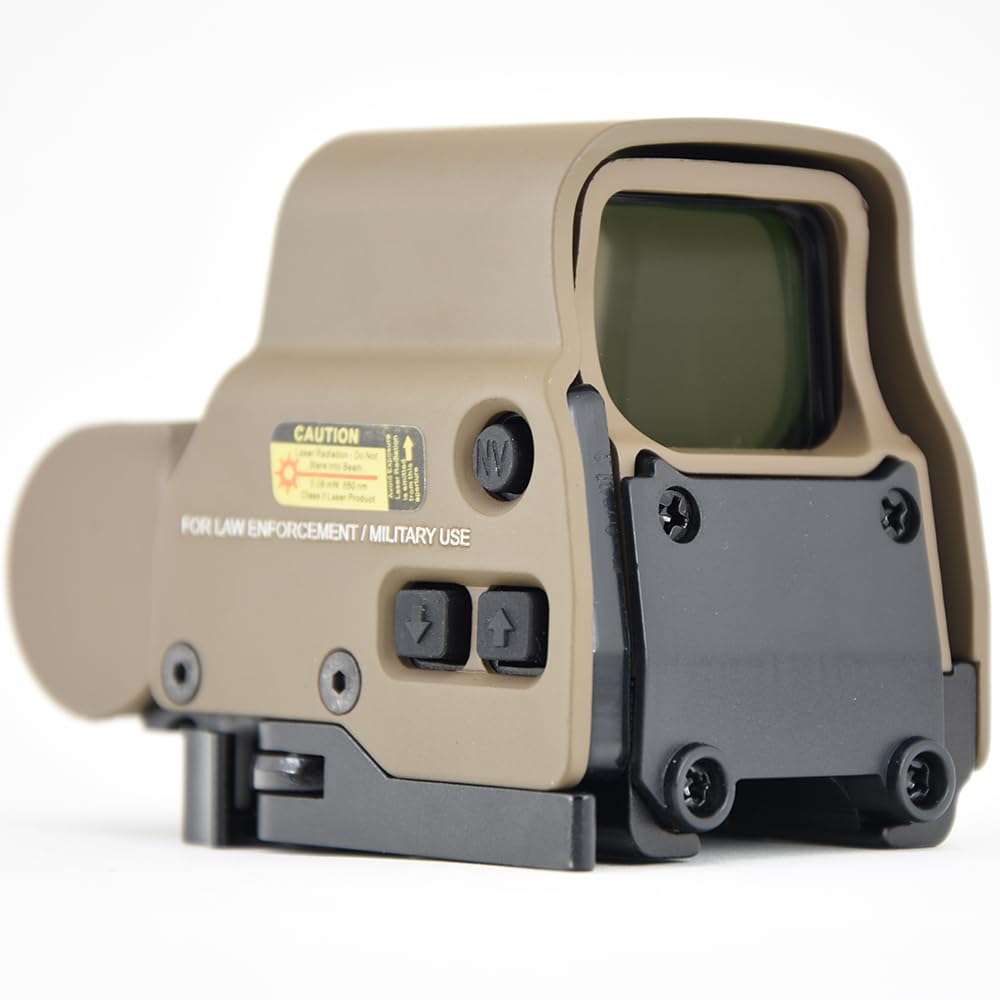 ACEXIER Riflesso olografico 1x Red DOT Sight Ottica Picatinny Weaver 20 mm Base di Montaggio a sgancio rapido per la Caccia Tattica Airsoft