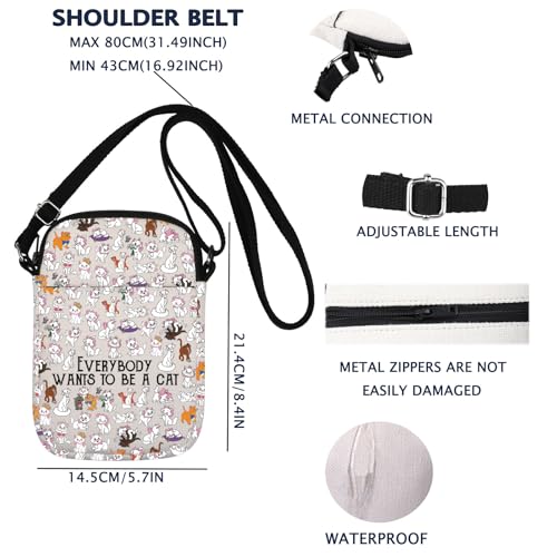 Cat Crossbody Bag Cat Fan Gift Cats Kitten Friends Gift2