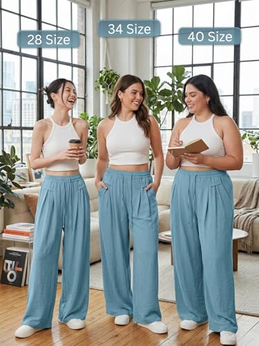 Image of GRECIILOOKS High Waist Polycotton Trousers for Women - Flared Parachute Pants with Side Pockets | Casual Travel Cargo Pants (Available in Plus Size and Value Pack)