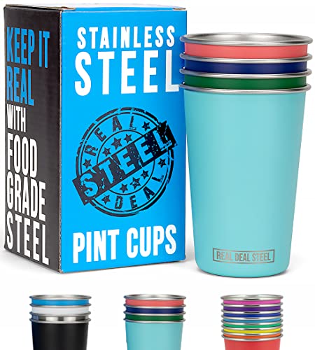 Party Pints: Stackable Metal Pint Cups