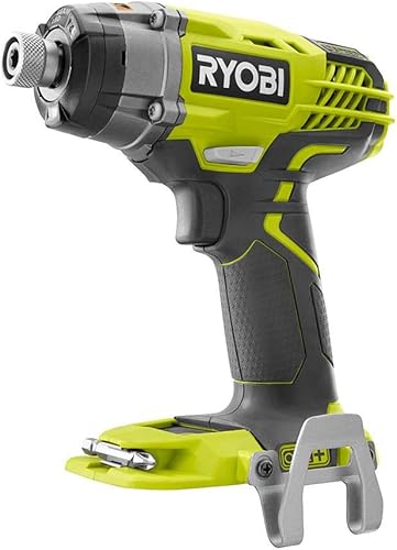 Ryobi P237 18V One+ Ion de litio inalámbrico multivelocidad de 1-14 pulgada sin llave con clip de cinturón y LED (batería no incluida, solo
