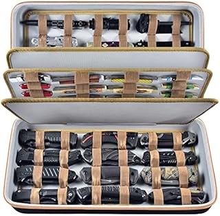 Knife Display Case for 64+ Pocket Knives, Butterfly Knife Storage Box, Folding Knives Organizer Holder, Knives Collection Protector Carrier for Survival, Tactical, Outdoor, EDC Mini Knife (Bag Only)