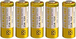 Bateria Alcalina Pilha 23A 12V 05 Unidades Portao Controle Alarme Carro Duravel