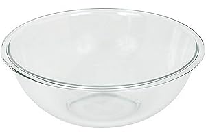 Glass Baking Bowls: Pyrex Prepware 4-Quart Rimmed Clear Mixing Bowl