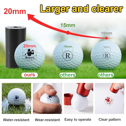 Personalized Golf Ball Stamp 20mm