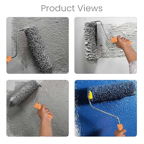 Image of The Decor Co. Texture Roller 9 Inch for Wall Decroation Wall Art Painting Tools (Random Colors)